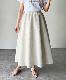 ふくれジャガードギャザースカート