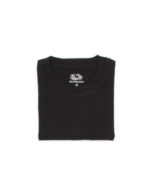 FRUIT OF THE LOOM(フルーツオブザルーム)の「【FRUIT OF THE LOOM】7oz 天竺 ロングポケットTシャツ/メンズ/レディース(Tシャツ/カットソー・メンズ・ブラック/ホワイト/グレー・L/S/XS/XL/M)」の1枚目の写真