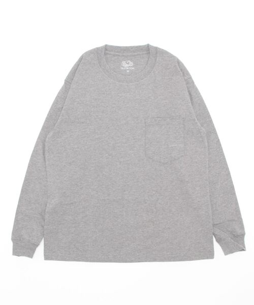 FRUIT OF THE LOOM(フルーツオブザルーム)の「【FRUIT OF THE LOOM】7oz 天竺 ロングポケットTシャツ/メンズ/レディース(Tシャツ/カットソー・メンズ・ブラック/ホワイト/グレー・L/S/XS/XL/M)」の2枚目の写真
