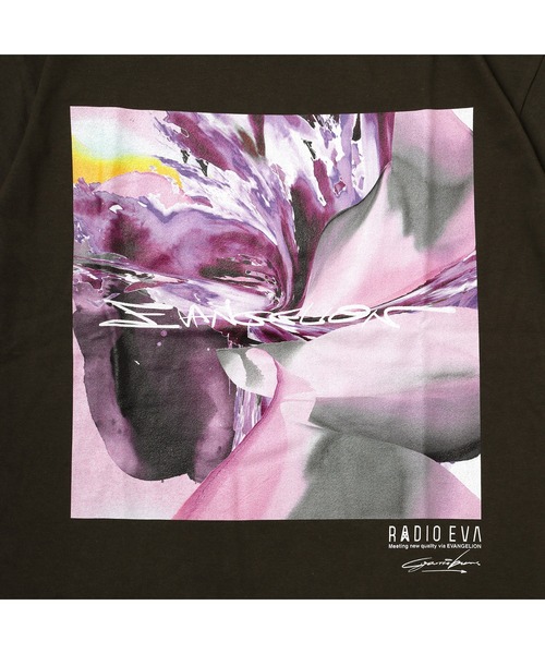 RADIO EVA（ラヂオエヴァ）の「RADIO EVA A067 EVANGELION Painting T-Shirt by Cigarette-burns（Tシャツ/カットソー・メンズ・グレー/ブラック/ホワイト/ネイビー/オリーブ・LARGE/X-LARGE/MEDIUM）」の15枚目の写真