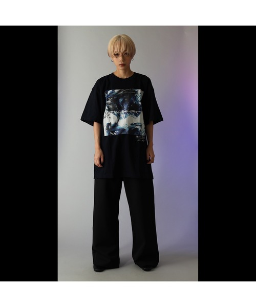 RADIO EVA（ラヂオエヴァ）の「RADIO EVA A067 EVANGELION Painting T-Shirt by Cigarette-burns（Tシャツ/カットソー・メンズ・グレー/ブラック/ホワイト/ネイビー/オリーブ・LARGE/X-LARGE/MEDIUM）」の11枚目の写真