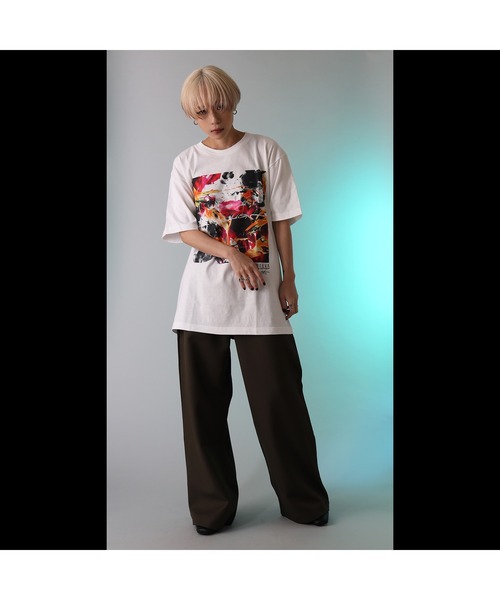 RADIO EVA（ラヂオエヴァ）の「RADIO EVA A067 EVANGELION Painting T-Shirt by Cigarette-burns（Tシャツ/カットソー・メンズ・グレー/ブラック/ホワイト/ネイビー/オリーブ・LARGE/X-LARGE/MEDIUM）」の6枚目の写真