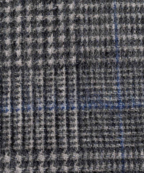 ABAHOUSE（アバハウス）の「【ウール×カシミヤ】細幅マフラー 30×170【ピンストライプ/チェック】（マフラー・メンズ・ブラック/ネイビー/ボルドー/オレンジ/ブルー・フリー）」の7枚目の写真