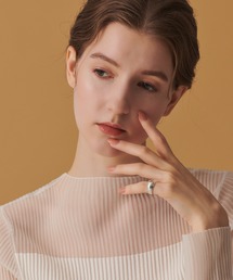 シルバーダイヤモンドピンキーリング