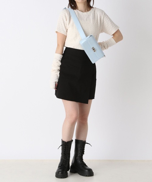 Heather(ヘザー)の「アームウォーマー付きプルオーバー 182351(Tシャツ/カットソー・レディース・ブラック/ブルー/アイボリー・FREE)」の4枚目の写真