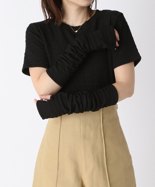 Heather(ヘザー)の「アームウォーマー付きプルオーバー 182351(Tシャツ/カットソー・レディース・ブラック/ブルー/アイボリー・FREE)」の6枚目の写真