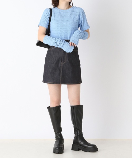 Heather(ヘザー)の「アームウォーマー付きプルオーバー 182351(Tシャツ/カットソー・レディース・ブラック/ブルー/アイボリー・FREE)」の7枚目の写真