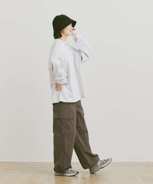 flaner（フラネ）の「Corduroy bucket hat / コーデュロイバケットハット（ハット・レディース・ブラック/アイボリー・FREE）」の10枚目の写真