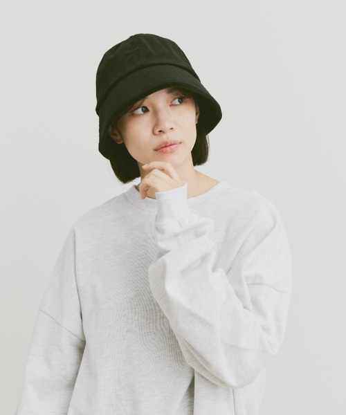 flaner（フラネ）の「Corduroy bucket hat / コーデュロイバケットハット（ハット・レディース・ブラック/アイボリー・FREE）」の4枚目の写真