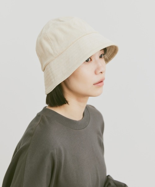 flaner（フラネ）の「Corduroy bucket hat / コーデュロイバケットハット（ハット・レディース・ブラック/アイボリー・FREE）」の15枚目の写真