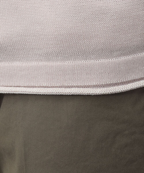 NOLLEY'S goodman（ノーリーズグッドマン）の「SIX FUNCTIONS 半袖Tシャツ付き プレーティング Vカーディガン（カーディガン/ボレロ・メンズ・ロイヤルブルー/イエロー/ベビーピンク/グリーン/ベージュ/ネイビー・S/M/L）」の18枚目の写真