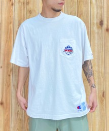 CHAMPION/チャンピオン ワンポイント ポケットTシャツ/バックプリント クルーネック半袖Tシャツ/セットアップ対応 C3-X323
