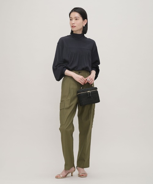 NANO universe（ナノユニバース）の「LB.03/バックサテンカーゴパンツ（カーゴパンツ・レディース・オフホワイト/カーキ・Ⅰ/Ⅱ）」の10枚目の写真