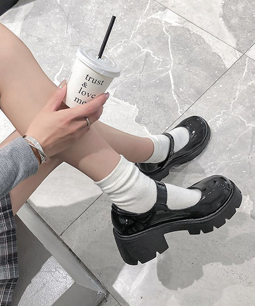 Cider◆バックル◆チャンキー◆ヒール◆ローファー[送料込] org.jpg