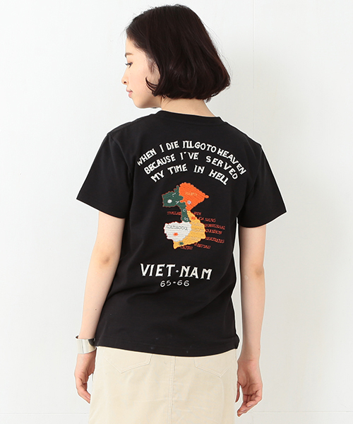 BEAMS BOY（ビームスボーイ）の「TOYO×BEAMS BOY / VIET-NAM T（Tシャツ/カットソー・レディース・ナチュラル/ブラック・ONE SIZE）」の4枚目の写真