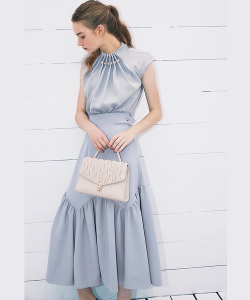 NOELA（ノエラ）の「ティアードスカート（スカート・レディース・ブラック/サックスブルー/ベージュ・M/S）」の3枚目の写真