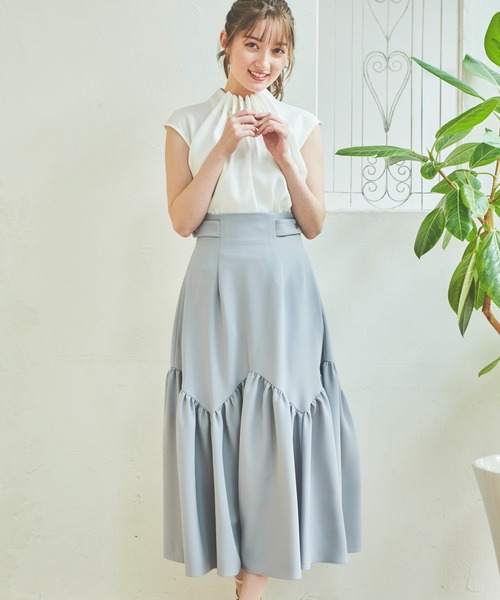 NOELA（ノエラ）の「ティアードスカート（スカート・レディース・ブラック/サックスブルー/ベージュ・M/S）」の19枚目の写真