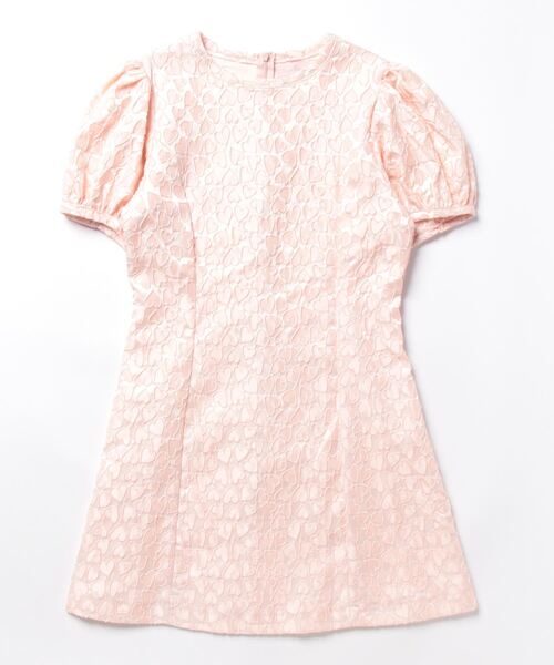 lilLilly（リルリリー）の「ハートジャガードミニワンピ（ワンピース・レディース・ピンク/ブラック/ホワイト・FREE）」の14枚目の写真