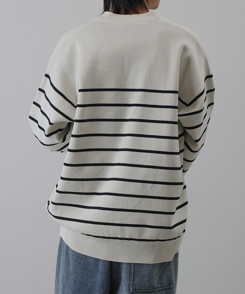 COLONY 2139（コロニートゥーワンスリーナイン）の「スポンディッシュボーダーカーディガン（カーディガン/ボレロ・メンズ・ネイビー/アイボリー・MEDIUM/LARGE）」の17枚目の写真