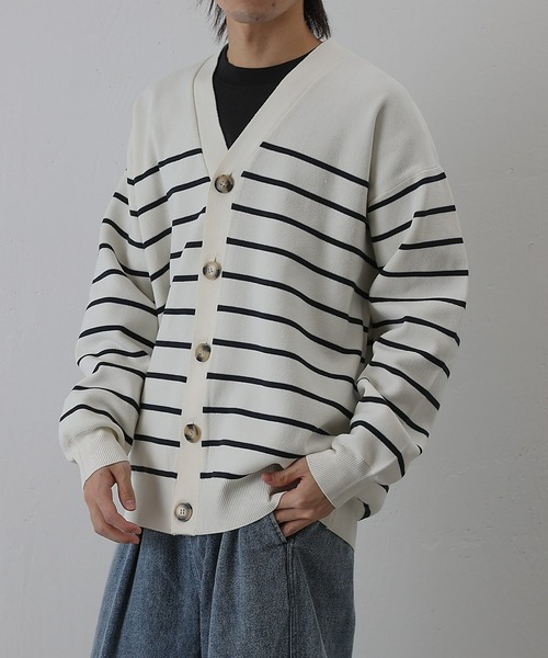 COLONY 2139（コロニートゥーワンスリーナイン）の「スポンディッシュボーダーカーディガン（カーディガン/ボレロ・メンズ・ネイビー/アイボリー・MEDIUM/LARGE）」の22枚目の写真