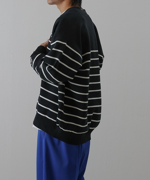 COLONY 2139（コロニートゥーワンスリーナイン）の「スポンディッシュボーダーカーディガン（カーディガン/ボレロ・メンズ・ネイビー/アイボリー・MEDIUM/LARGE）」の18枚目の写真