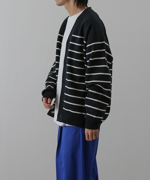 COLONY 2139（コロニートゥーワンスリーナイン）の「スポンディッシュボーダーカーディガン（カーディガン/ボレロ・メンズ・ネイビー/アイボリー・MEDIUM/LARGE）」の13枚目の写真
