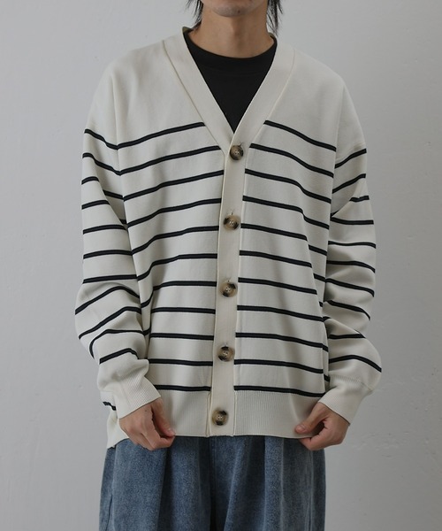 COLONY 2139（コロニートゥーワンスリーナイン）の「スポンディッシュボーダーカーディガン（カーディガン/ボレロ・メンズ・ネイビー/アイボリー・MEDIUM/LARGE）」の7枚目の写真