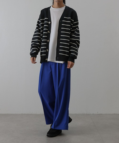 COLONY 2139（コロニートゥーワンスリーナイン）の「スポンディッシュボーダーカーディガン（カーディガン/ボレロ・メンズ・ネイビー/アイボリー・MEDIUM/LARGE）」の10枚目の写真