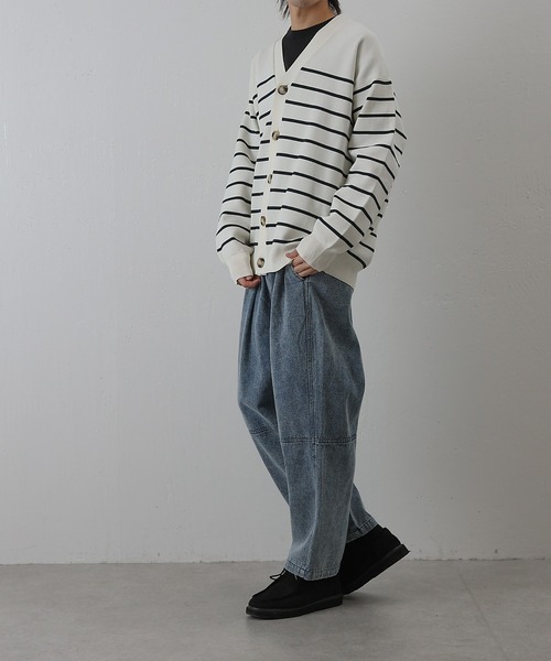 COLONY 2139（コロニートゥーワンスリーナイン）の「スポンディッシュボーダーカーディガン（カーディガン/ボレロ・メンズ・ネイビー/アイボリー・MEDIUM/LARGE）」の9枚目の写真