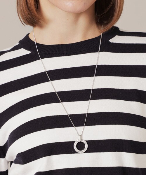 MACKINTOSH LONDON（マッキントッシュ ロンドン）の「キュービックジルコニアリングネックレス（ネックレス・レディース・シルバー/ゴールド・FREE）」の2枚目の写真