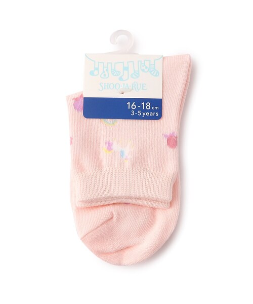 SHOO・LA・RUE（シューラルー）の「◆ユニコーン総柄ショート丈ソックス（ソックス/靴下・キッズ・ピンク系8/ライトパープル/サックスブルー系3・53/59/56）」の6枚目の写真