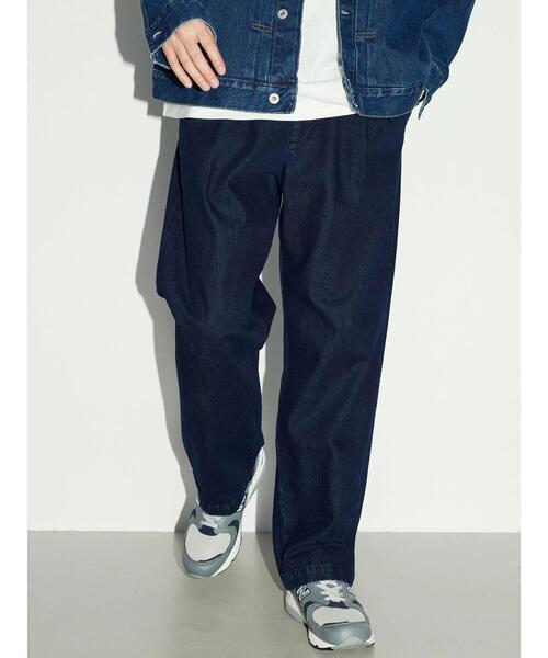 CRAFT STANDARD BOUTIQUE（クラフトスタンダードブティック）の「3タックデニムスラックス（デニムパンツ・メンズ・インディゴブルー/ダークインディゴブルー・L/LL/M）」の4枚目の写真