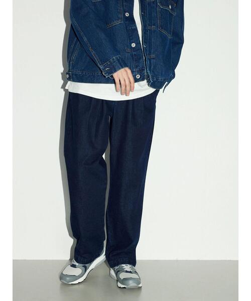 CRAFT STANDARD BOUTIQUE（クラフトスタンダードブティック）の「3タックデニムスラックス（デニムパンツ・メンズ・インディゴブルー/ダークインディゴブルー・L/LL/M）」の5枚目の写真