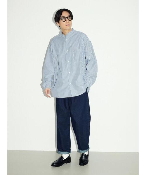 CRAFT STANDARD BOUTIQUE（クラフトスタンダードブティック）の「3タックデニムスラックス（デニムパンツ・メンズ・インディゴブルー/ダークインディゴブルー・L/LL/M）」の12枚目の写真