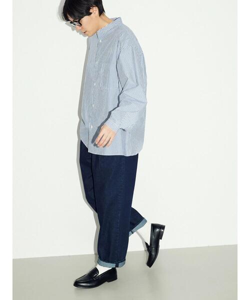 CRAFT STANDARD BOUTIQUE（クラフトスタンダードブティック）の「3タックデニムスラックス（デニムパンツ・メンズ・インディゴブルー/ダークインディゴブルー・L/LL/M）」の13枚目の写真