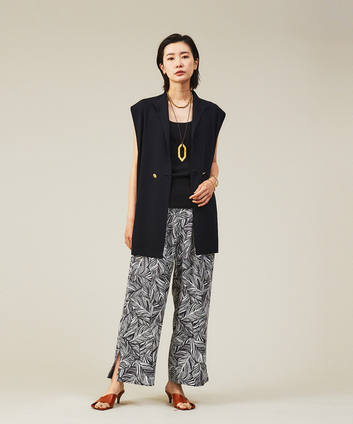 qualite（カリテ）の「レーヨンストレッチニットジレ（ニット/セーター・レディース・イエロー/ブラック/ブルー・フリー）」の19枚目の写真