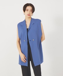 qualite | レーヨンストレッチニットジレ(ニット/セーター)