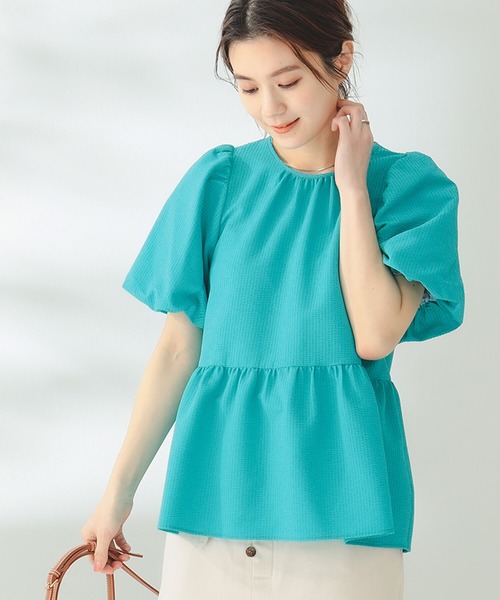 B:MING by BEAMS(ビーミングバイビームス)の「B:MING by BEAMS / シアサッカー ブラウス(シャツ/ブラウス・レディース・サックスブルー/ピンク/オフホワイト・MEDIUM/SMALL)」の10枚目の写真
