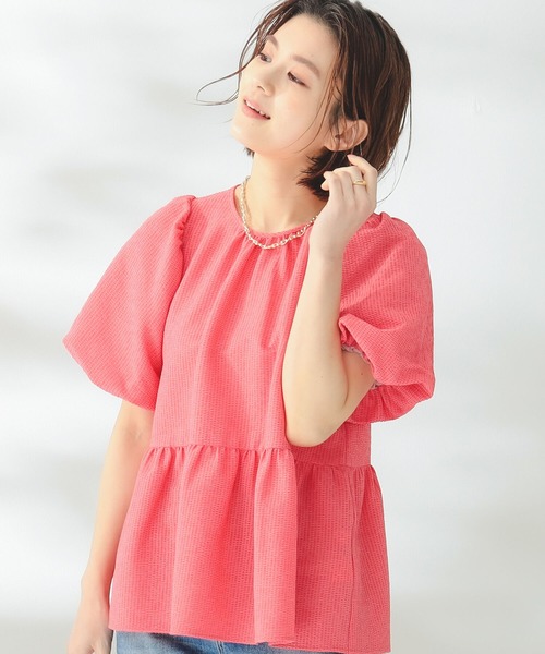 B:MING by BEAMS(ビーミングバイビームス)の「B:MING by BEAMS / シアサッカー ブラウス(シャツ/ブラウス・レディース・サックスブルー/ピンク/オフホワイト・MEDIUM/SMALL)」の9枚目の写真