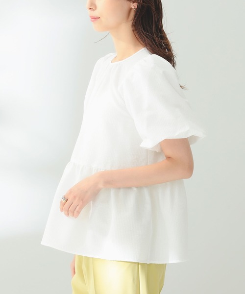 B:MING by BEAMS(ビーミングバイビームス)の「B:MING by BEAMS / シアサッカー ブラウス(シャツ/ブラウス・レディース・サックスブルー/ピンク/オフホワイト・MEDIUM/SMALL)」の15枚目の写真