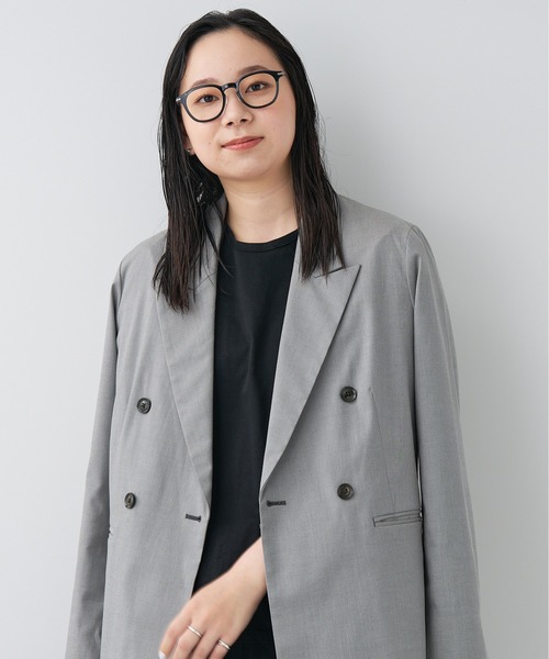Zoff(ゾフ)の「ウェリントン型 めがね|Zoff SMART CLASSIC(ゾフ・スマート・クラシック)(メガネ・レディース・ブラック/グレー/ブラウン/グリーン/ライトグレー・FREE)」の14枚目の写真