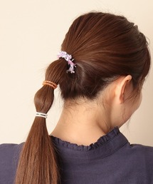 リボンパールミニヘアゴムセット