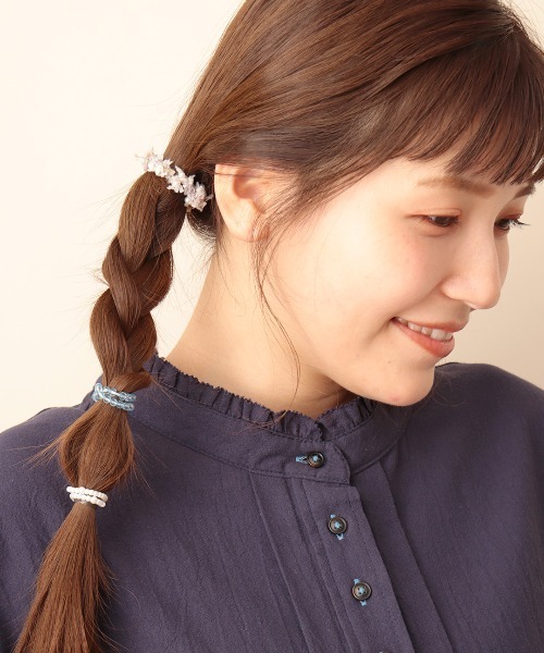 チチカカ(チチカカ)の「リボンパールミニヘアゴムセット(ヘアゴム・レディース・その他1/その他2・FREE)」の2枚目の写真