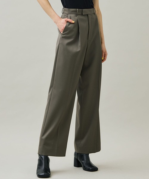 【美品】エイトン　スラックス・ウール・bacic pants・04・毛・ATON ATON（エイトン）の「【ATON/エイトン】コンパクトウール