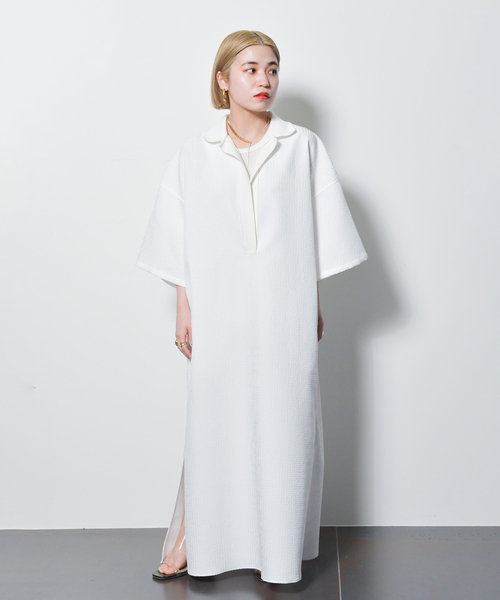 CITYSHOP(シティーショップ)の「POCO POCO ポロ DRESS:ワンピース(ワンピース・レディース・ブラック/ホワイト・36/38)」の8枚目の写真