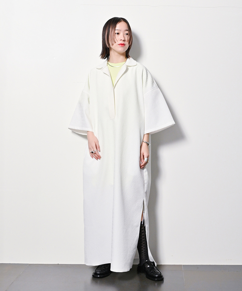 CITYSHOP(シティーショップ)の「POCO POCO ポロ DRESS:ワンピース(ワンピース・レディース・ブラック/ホワイト・36/38)」の10枚目の写真
