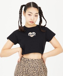 X-girl | X-girl × Peels  HOLLOW PATCH S/S CROPPED TEE(Tシャツ/カットソー)