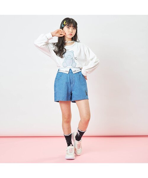 algy（アルジー）の「クマシアークルーソックス（ソックス/靴下・キッズ・ミント/ブラック/オフホワイト・24/21）」の8枚目の写真