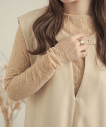 花柄メロー指穴トップス／【WEB/EC限定商品】
