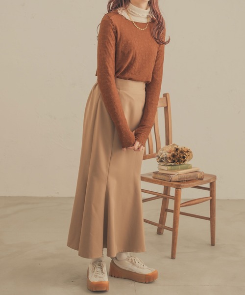 Ambre Neige(アンブルネージュ)の「花柄メロー指穴トップス/【WEB/EC限定商品】(Tシャツ/カットソー・レディース・ライトブラウン/アイボリー/ベージュ/ライトグリーン・FREE)」の16枚目の写真